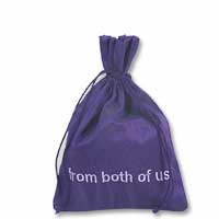 Purple from both of us gift bag