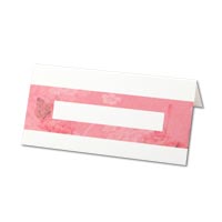 Rose floral placecard (x10)