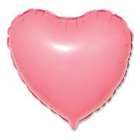 Confetti rose micro foil heart balloon