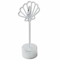Shell shaped single place card holder