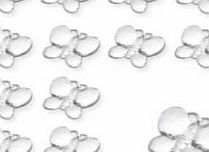 Confetti SILVER BUTTERFLIES - BUTTERFLY TABLE DIAMANTES - CONFETTI - 21gm