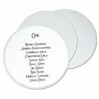 Silver circle mounts pk of 12