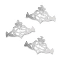 Confetti silver cladagh personalised metallic confetti