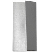 Confetti silver DL wardrobe fold outer jacket W104 x H210mm folded. Pack of 10