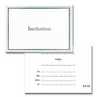 silver invitations