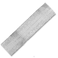 Confetti silver lurex striped ribbon
