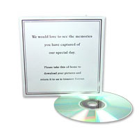 Silver/white blank cds and holder pk of 10