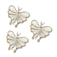 small gold wire butterflies