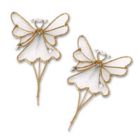 small gold wire fairies