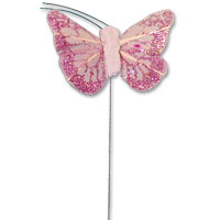 Small lilac glitter butterfly pk of 24