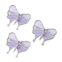 small lilac wire butterflies