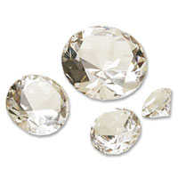 Small solitare individual crystal jem 4cm