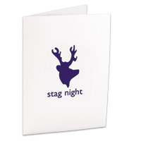 Confetti stag party invitations