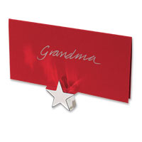 Star place card holder set