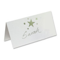 Confetti star place card
