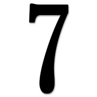 Confetti Table card numbers - 7