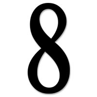 Confetti Table card numbers - 8