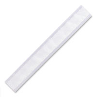 white 25mm chiffon ribbon with satin edge
