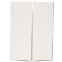 Confetti white A6 wardrobe fold outer jacket W105 x H148mm folded. Pack of 10