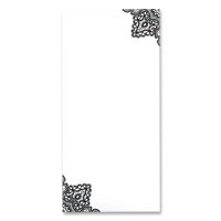 White/black lace corner DL insert pk of 10