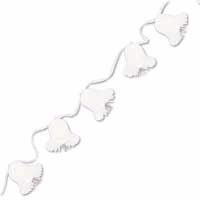 Confetti White bridal bells honeycomb garland