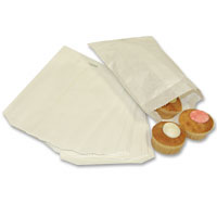 Confetti white cake bags