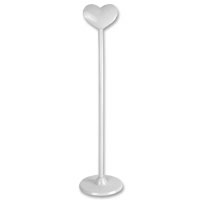 Confetti White heart table number holder