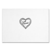 Confetti White just married heart guest book