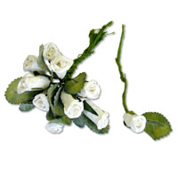 white paper rosebuds