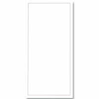 White pink border DL insert pk of 10