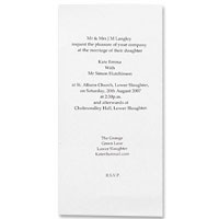 White recycled DL insert pk of 10