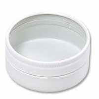 Confetti White round tins- pk of 10