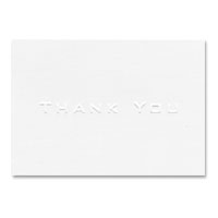 Confetti white thank you cards