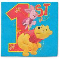 Confetti winnie napkins pack of 20