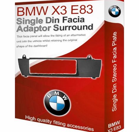 BMW X3 E83 stereo radio Facia Fascia adapter panel plate trim CD surround car
