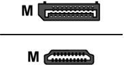CONNEX DISPLAYPORT MALE TO HDMI MALE