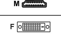 CONNEX HDMI MALE TO DVI FEMALE