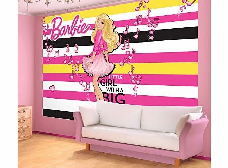 Consalnet Barbie ``Little Girl with a Big Dream Wallpaper Mural