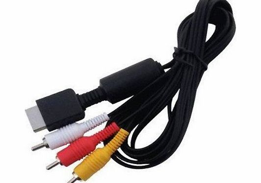 Brand New TV AV Audio Video Gold Plated Cable Lead composite For PS1 PS2 PS3 Sony Playstation 1, 2 or 3