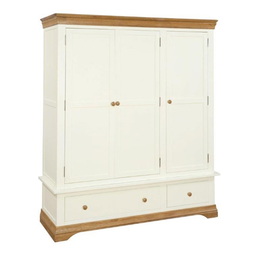 Constance Painted Triple Wardrobe 295.117