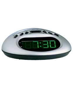 Constant Green LED Alarm Clock