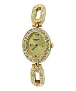 Constant Ladies Gold Plated Bracelet Watch