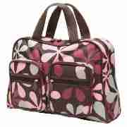 Constellation mocca floral holdall