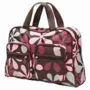 mocca floral holdall