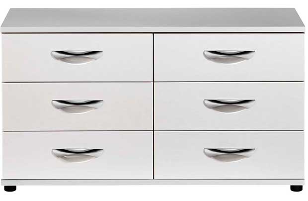 Contempo 3 3 Drawer Chest - White