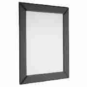 Contemporary Black Bevelled Mirror 42x100cm