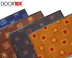 Contemporary dust control entrance mats
