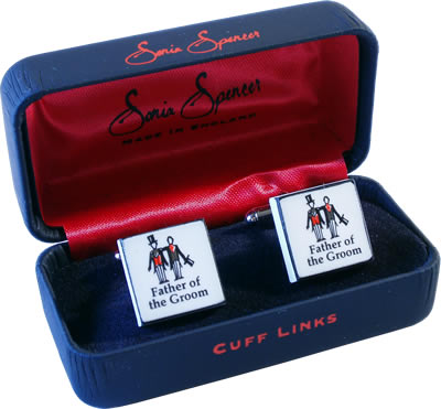 contemporary Father of the Groom Cufflinks