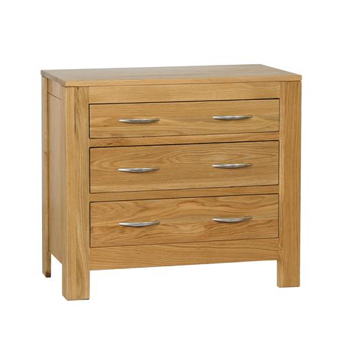 Contemporary Oak 3 Drawer Chest 380.014