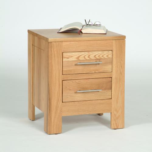 contemporary oak side table